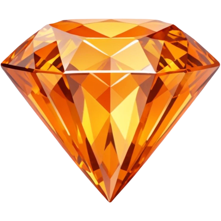 orange princess cut diamond emoji