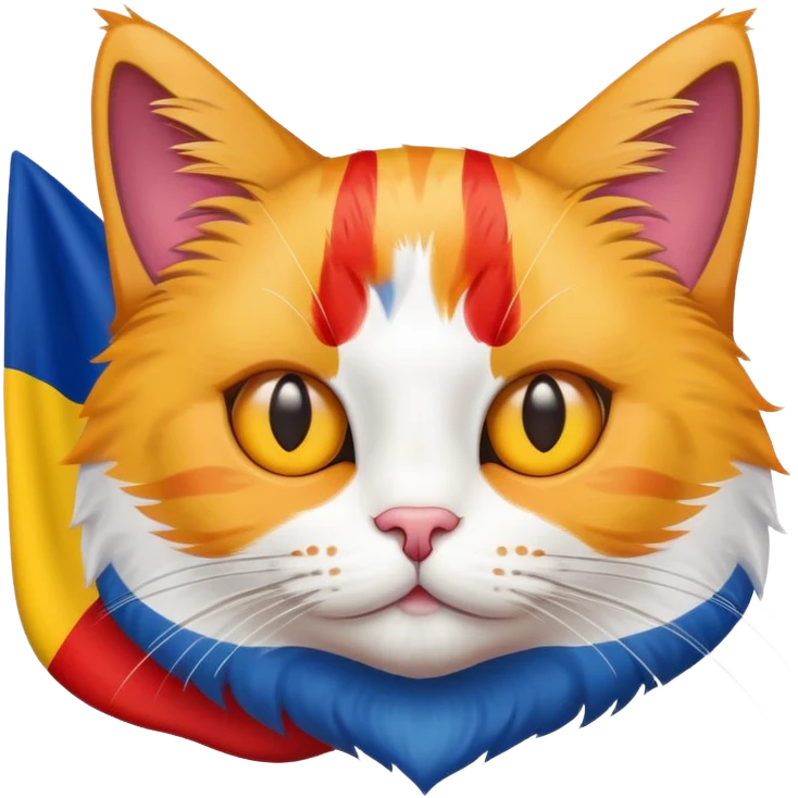 Gato con bandera de Colombia  emoji