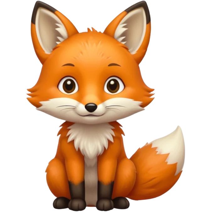 Baby fox holding a sun ☀️🦊 emoji