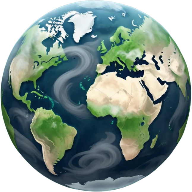 Pollution on earth the view should be were we see it out in the space  emoji