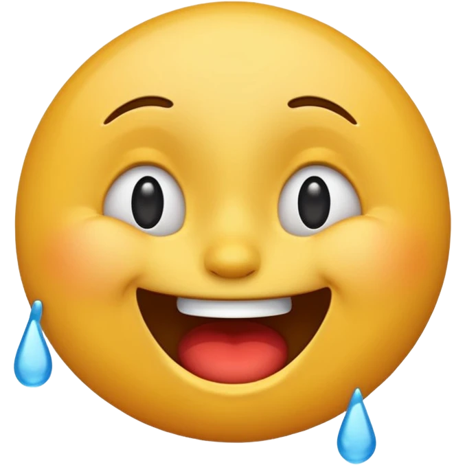 Crazy laughing emoji in tears emoji
