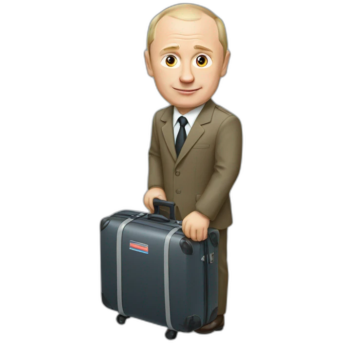 Putin with suitcase  emoji