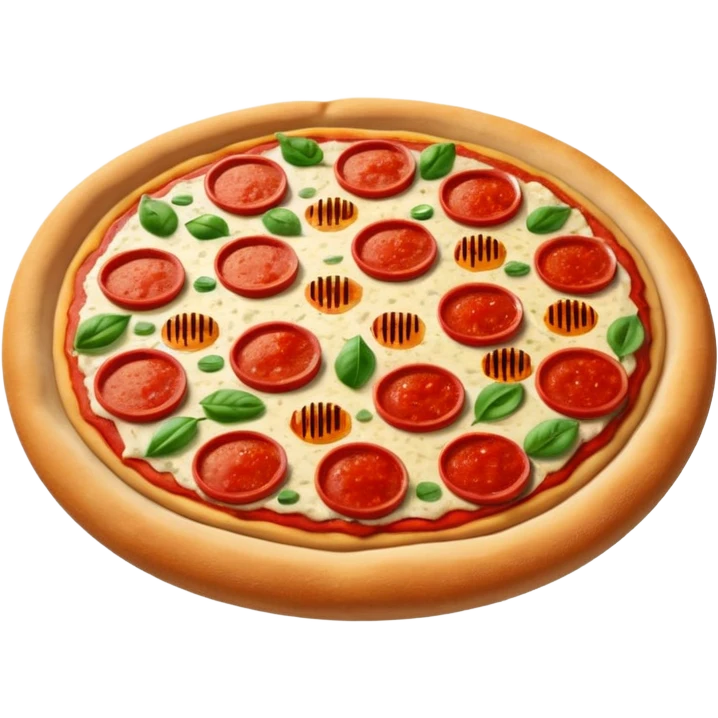 Pizza sauce spread on Raw pizza dough emoji