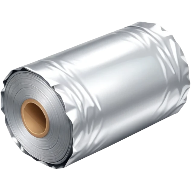 A roll of aluminum foil (papel aluminio) emoji