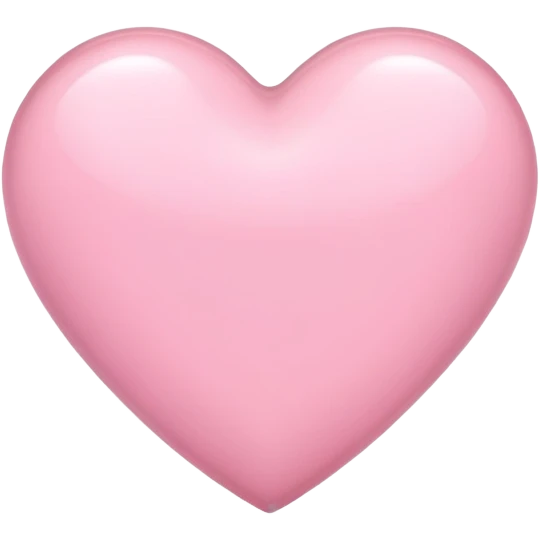 Light pink heart emoji