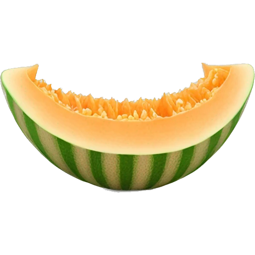 3D muskmelon  emoji