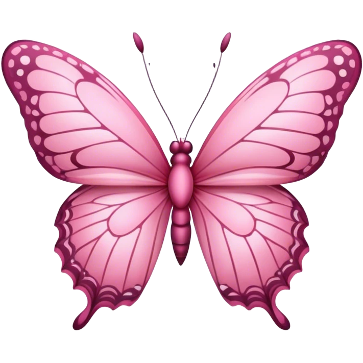 Soft Light pink butterfly emoji
