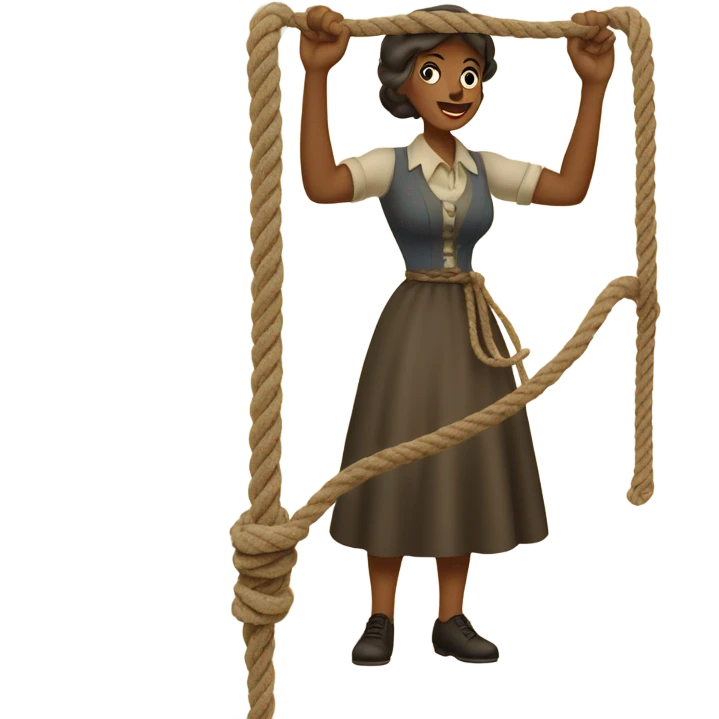 Woman pulling a bell rope emoji