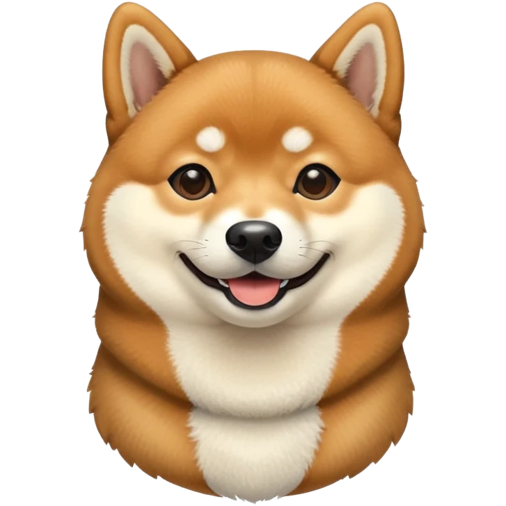 Black and Tan Shiba Inu smiling emoji