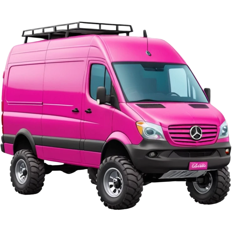 Barbie’s hot tacos Extended length Sprinter 4500 van high roof off road delivery truck capable of rock and desert racing  emoji