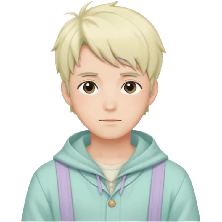 gorgeous-pastel-anime-style- man wearring Cottagecore style  emoji