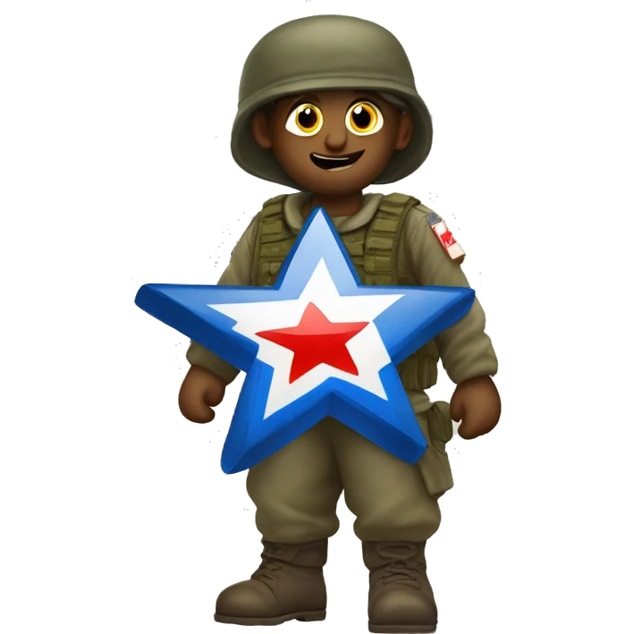 tsahal soldier with magen david emoji
