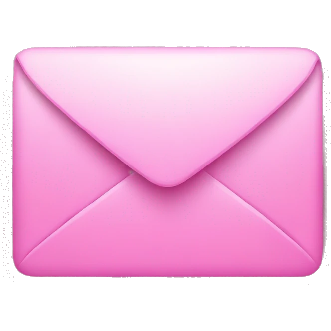 pink email emoji