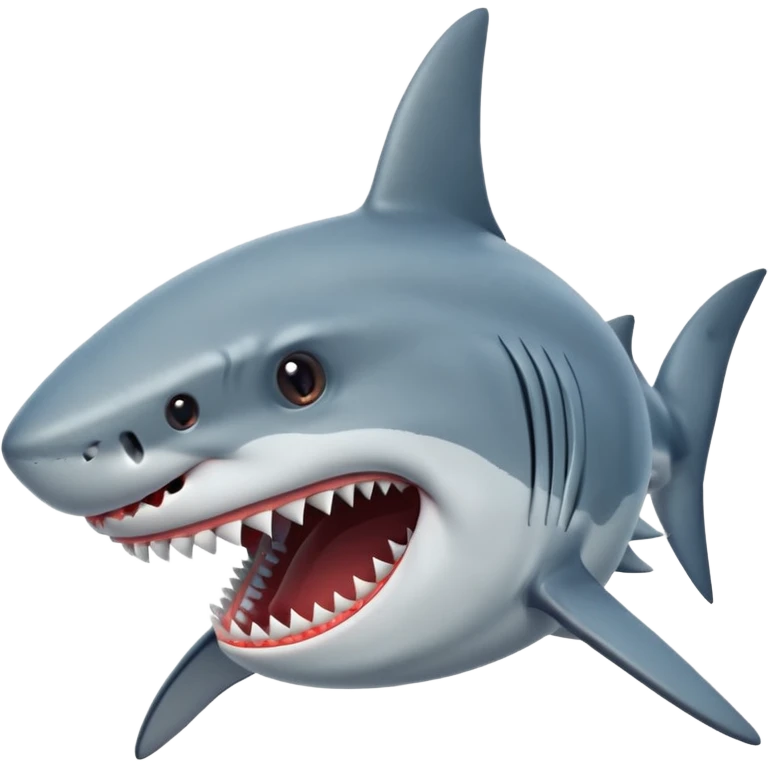 Shark with a mouth open emoji