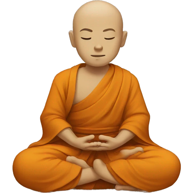 meditating monk  emoji