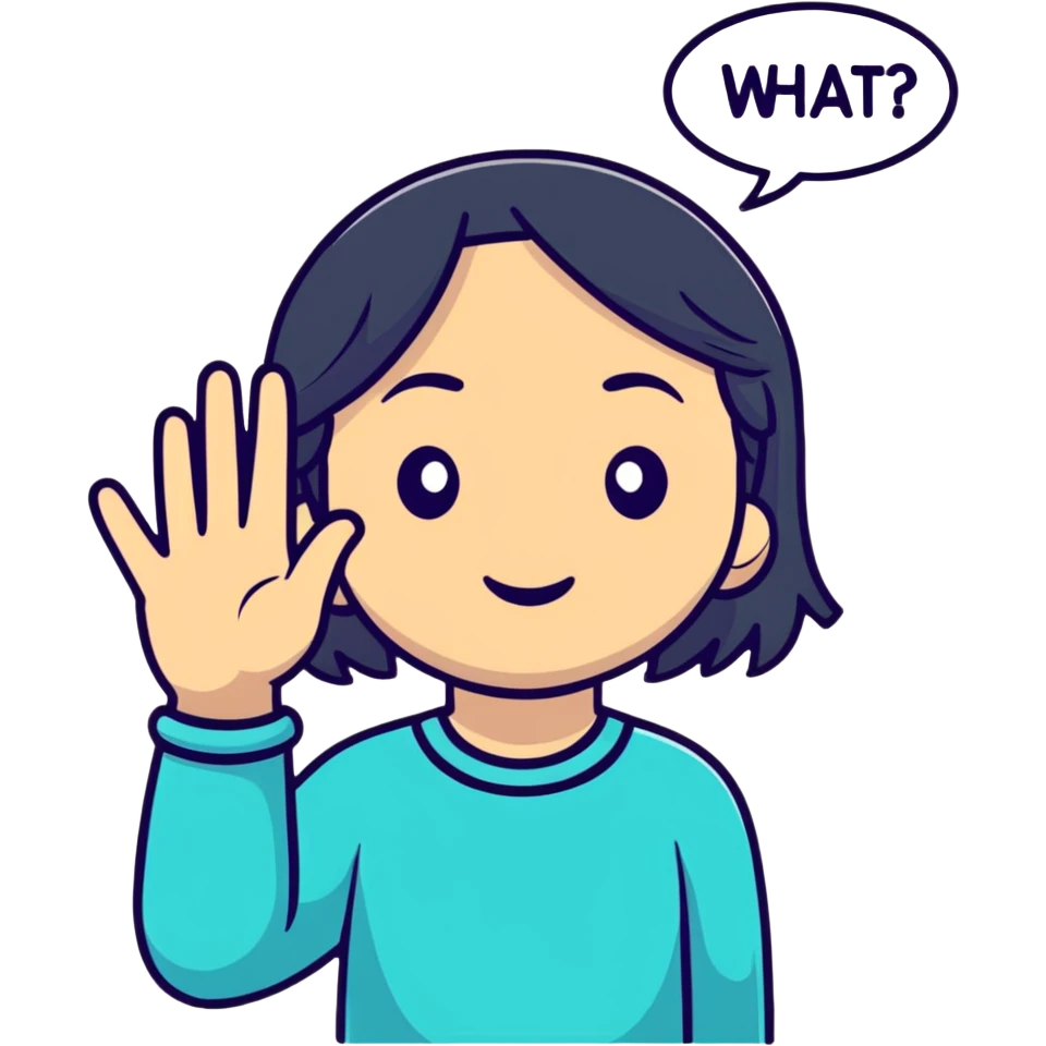 A Girl that has her Hand in her Face and says what  emoji