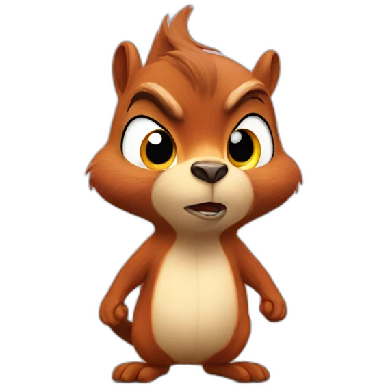 Squirrel in angry bird avatar  emoji