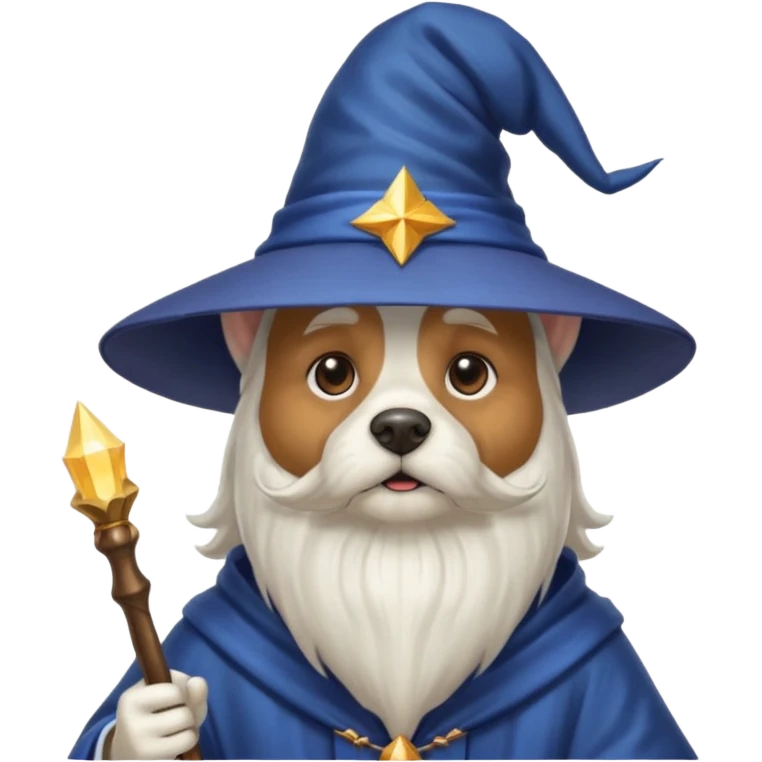 Dog wizard emoji