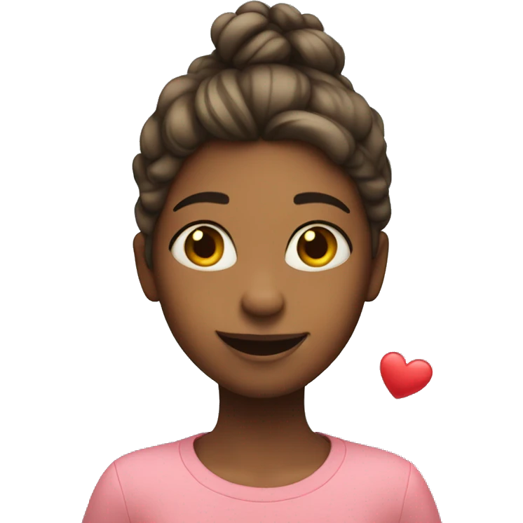girl with hearts up his head  emoji