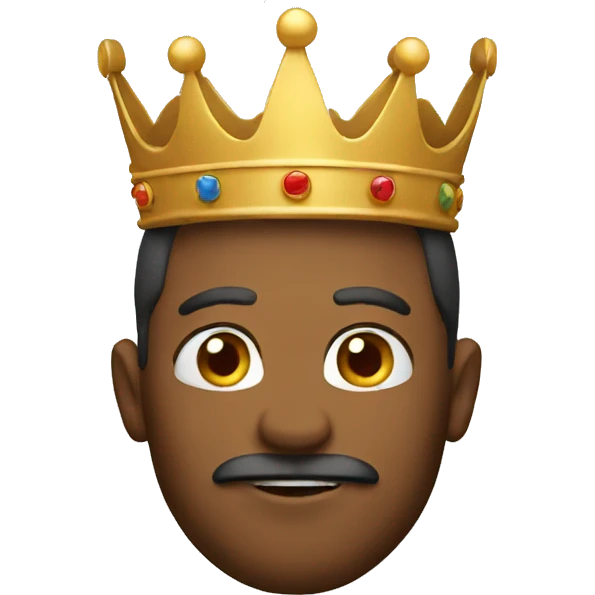 King with crown emoji