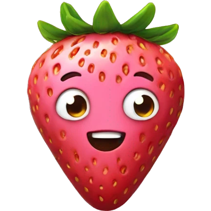 A strawberry that is dipped in pastel pink chocolate  emoji