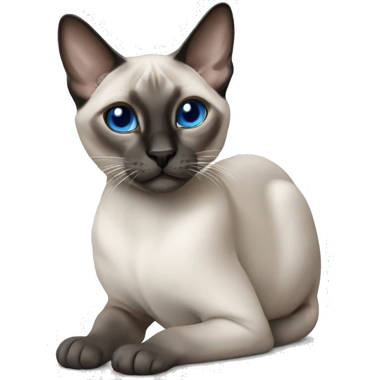 Blue point Thai siamese cat  emoji