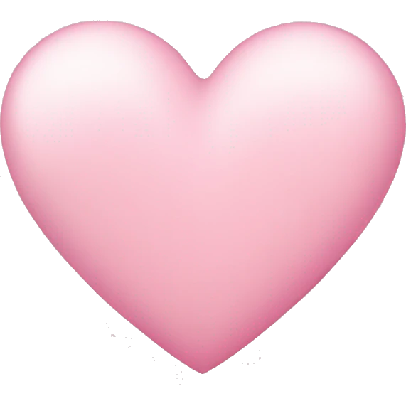 soft pink heart  emoji