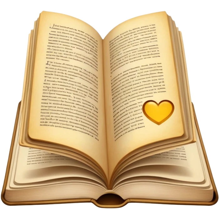 an open book with text emoji
