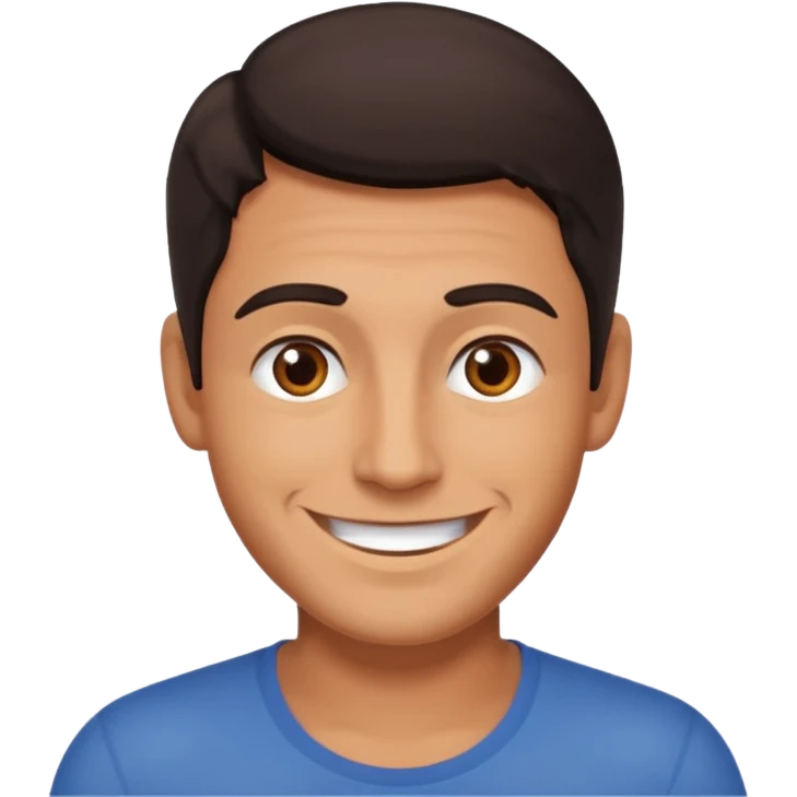 Hombre moreno saludando  emoji