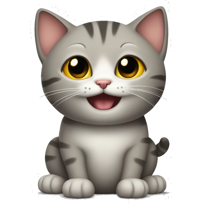 Cat showing belly  emoji