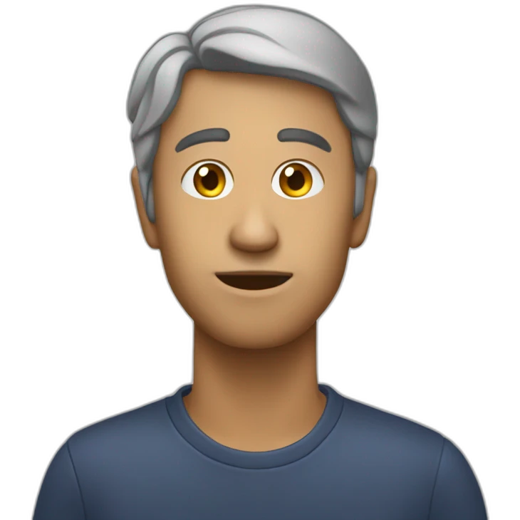 secretário no computador emoji