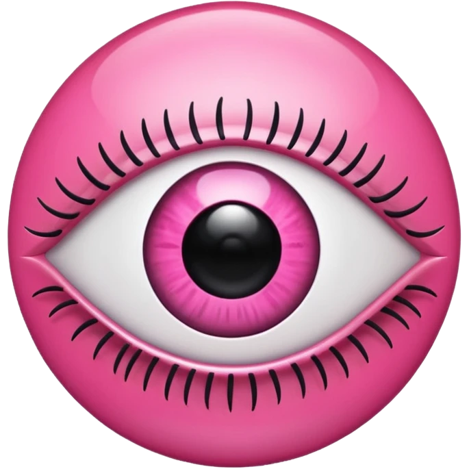 pink evil eye emoji  emoji