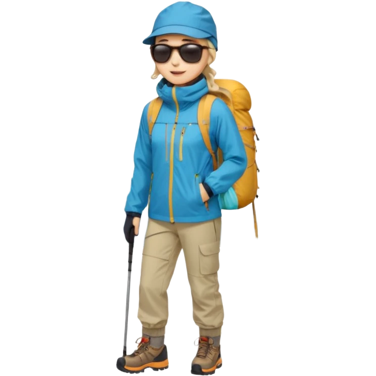 남미 여행에 가는 한국인의 전신을 그려줘! 바로 하이킹 갈 수 있을 정도로 잘 입은!

상체

🧥 방풍·방수 재킷 (고지대·우유니 필수)

👕 얇은 레이어드 2~3벌 (일교차 대비)

하체

👖 편한 바지(청바지 X, 스트레치 추천)

신발

👟 접지력 좋은 운동화 (마추픽추 필수)

🥾 우유니: 방수 신발 or 장화

악세사리

🧣 넥워머·모자 (아침/저녁 체감 -5~10도)

🕶️ 선글라스 (우유니·사막지역 눈부심 강함)
 emoji