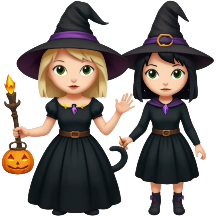 گربه ای که یک دختر جادوگر را زندانی کرده emoji