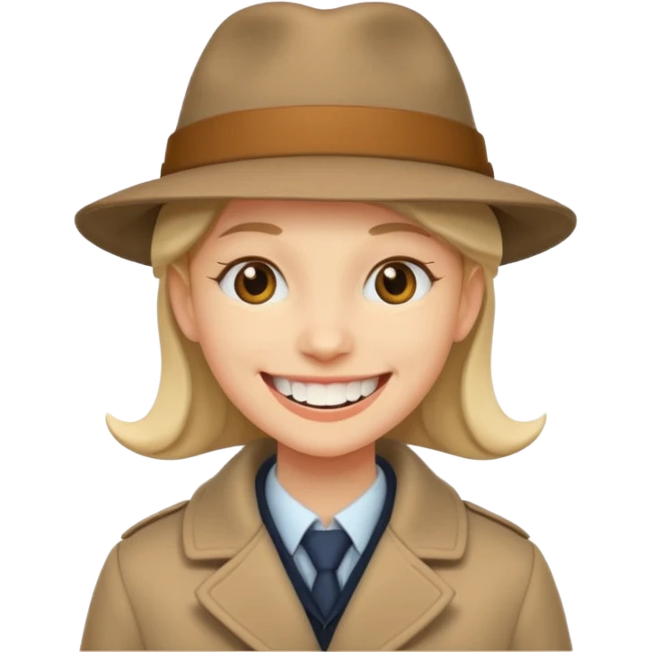 Şapkalı dişlek gülüş  emoji