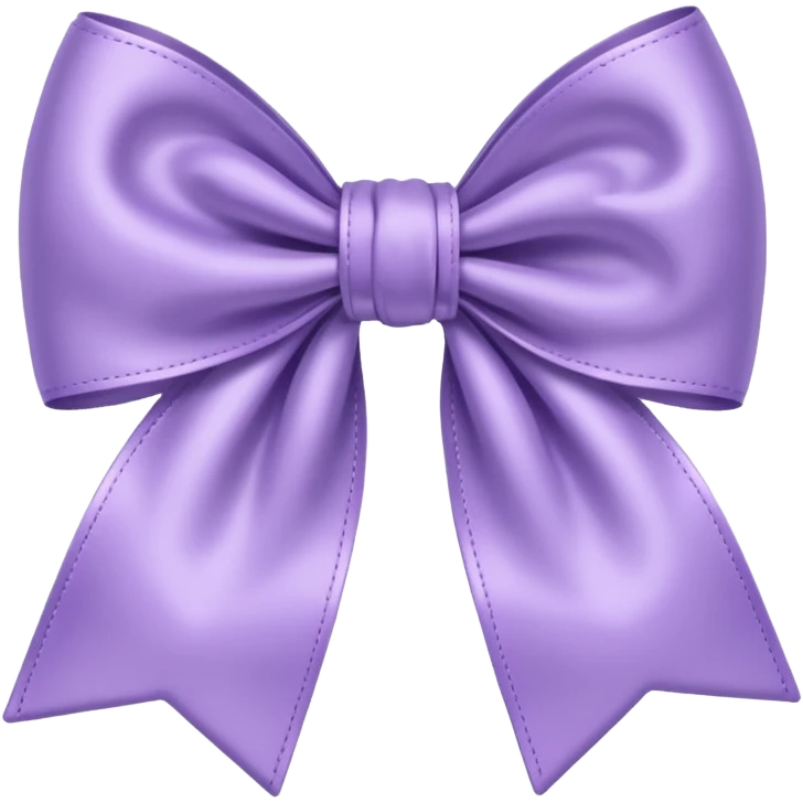 lavender bow, simple and cute emoji