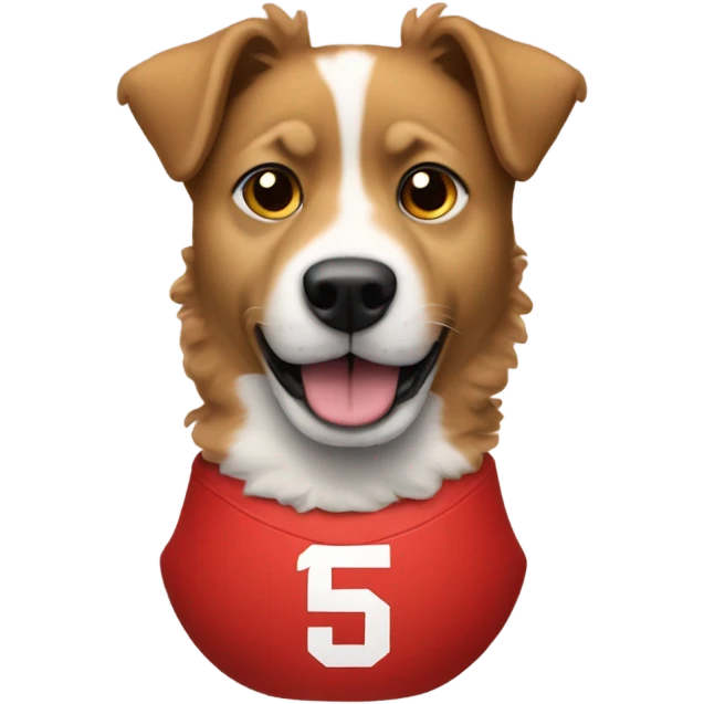 Patrick Mahomes as a dog emoji