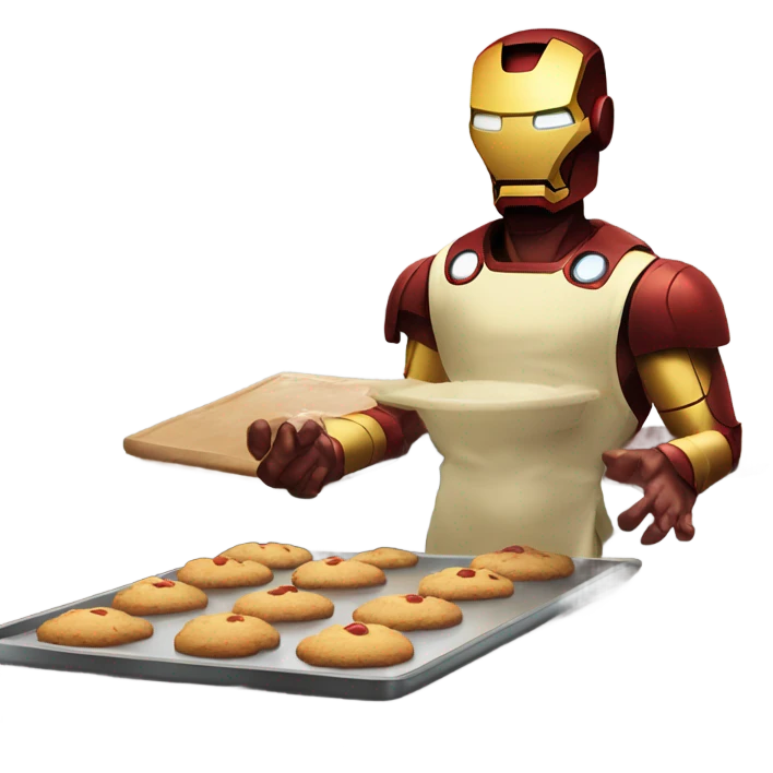 Iron-Man Baking emoji