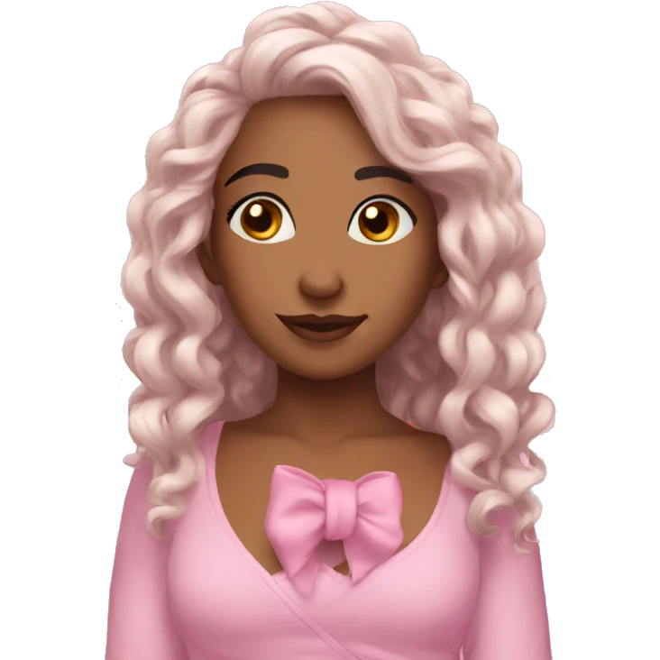 This 🥹 wearing this 🎀 emoji