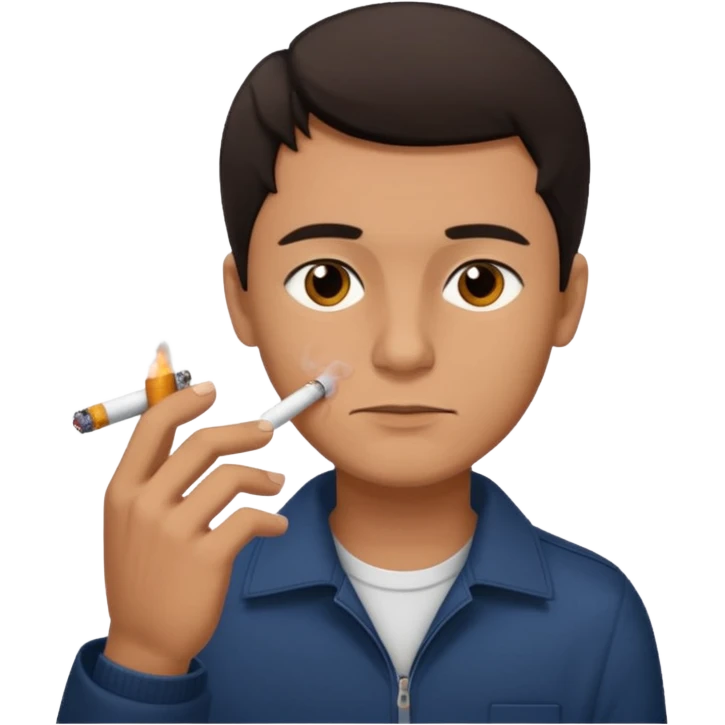 Man smoking emoji