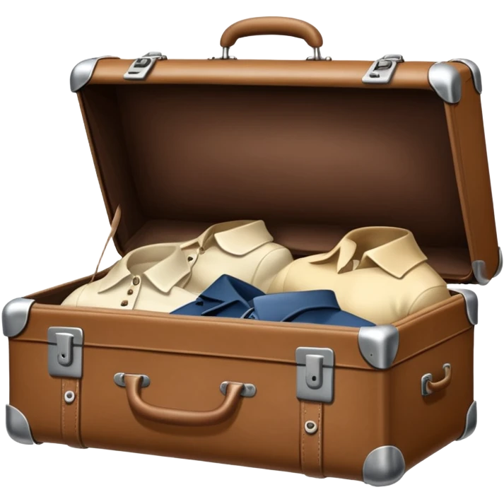 Suitcase with a human bodies inside  emoji