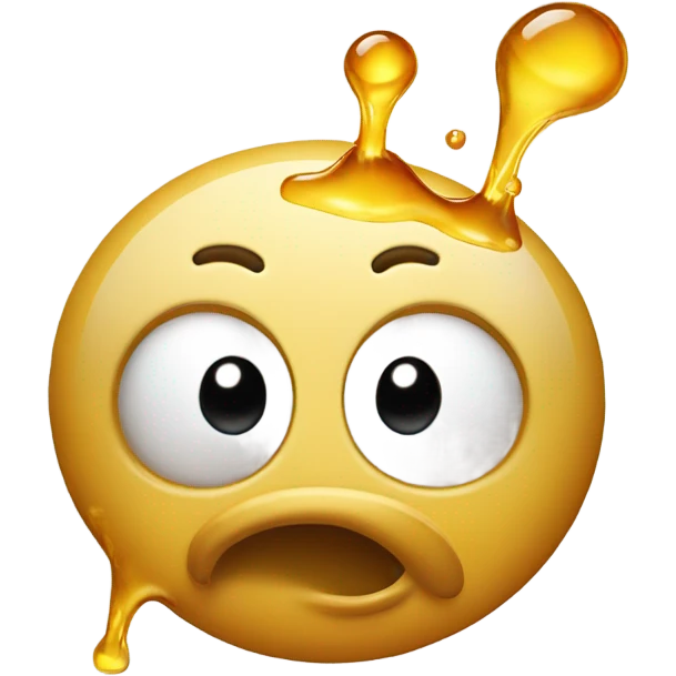 Emoji throwing up honey emoji