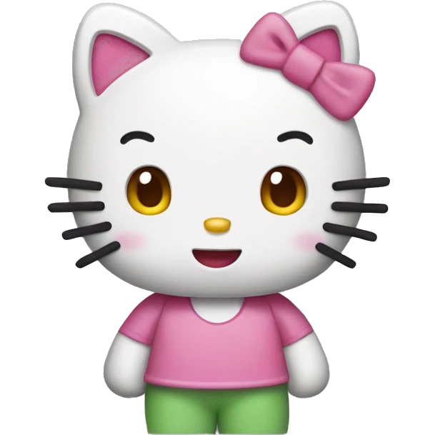 standing hello kitty emoji  emoji
