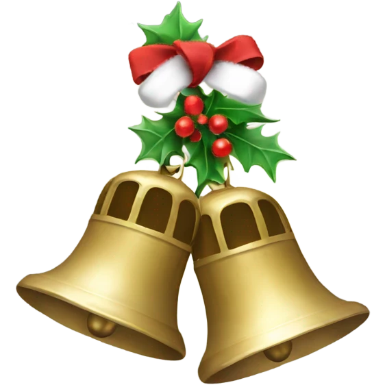 2 christmas bells emoji