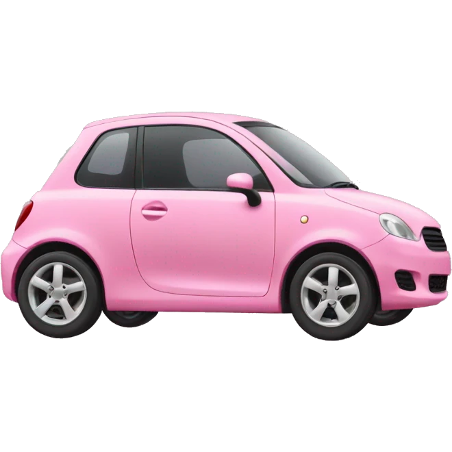 small pink car emoji