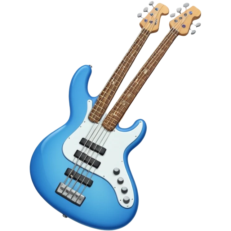blue bass guitar emoji