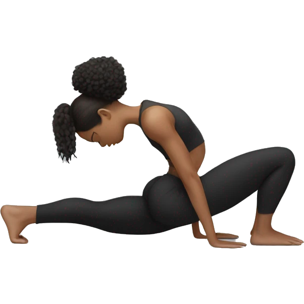 Fit women with white skin doing crow pose  emoji