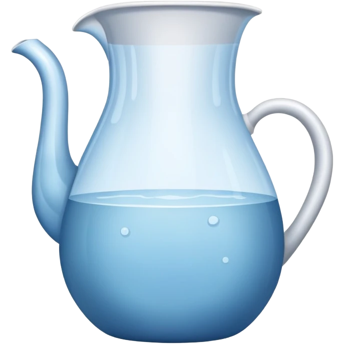 water jug, ceramic pitcher with water emoji