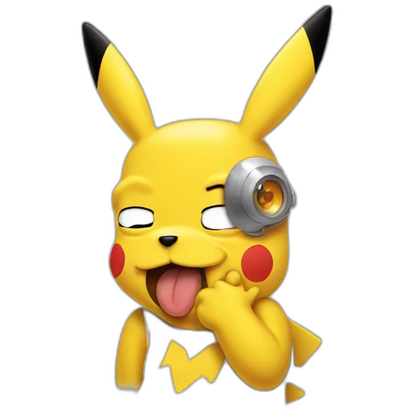 pikachu kiss homer simpson emoji