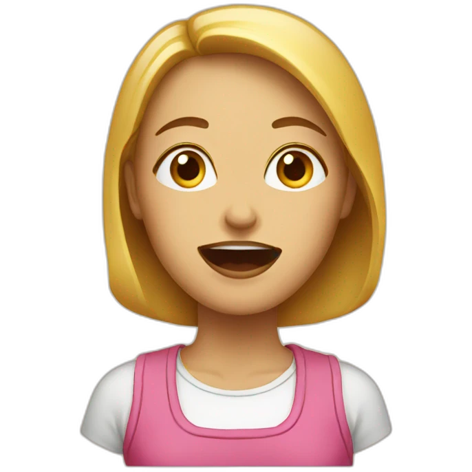 woman eat emoji